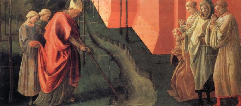 Fra Filippo Lippi St Frediano Diverts the Course of the River Serchio